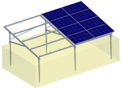 Ground solar mounting system